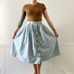 Levi’s Dockers Vintage Denim Circle Midi Skirt